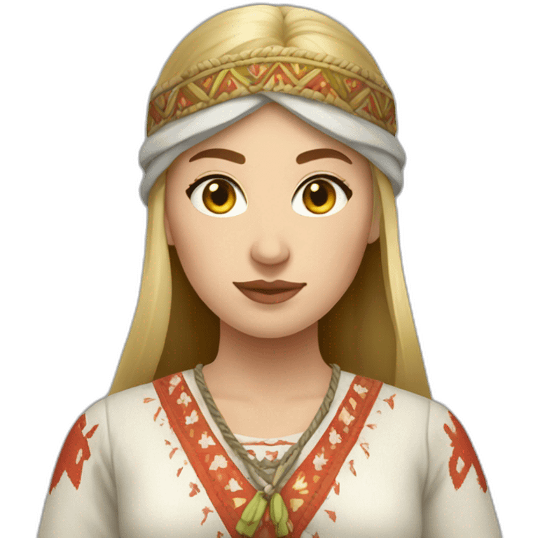 slavic clothing woman emoji