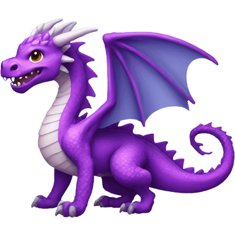 kawaii purple dragon  emoji