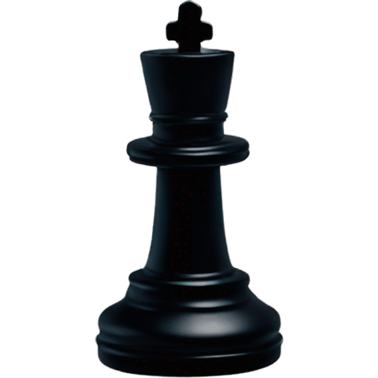 Black King chess piece on blue flame fire emoji