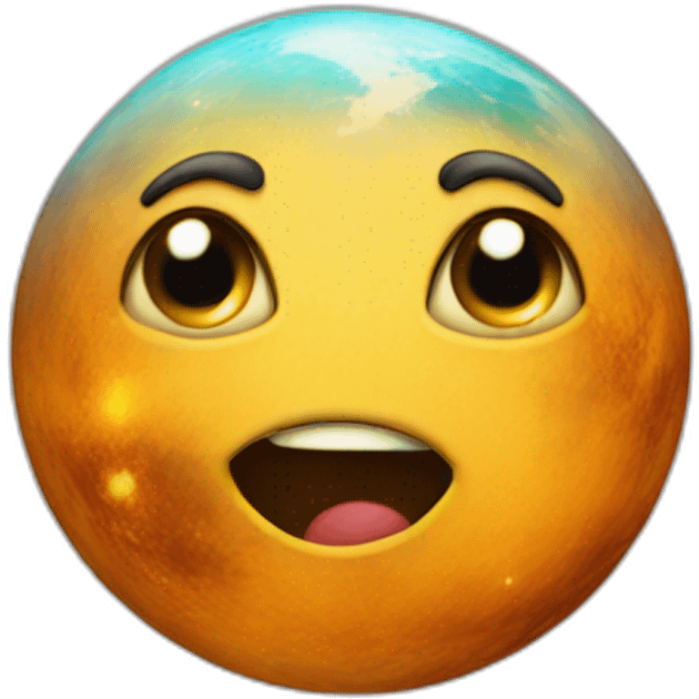 Funny planet emoji