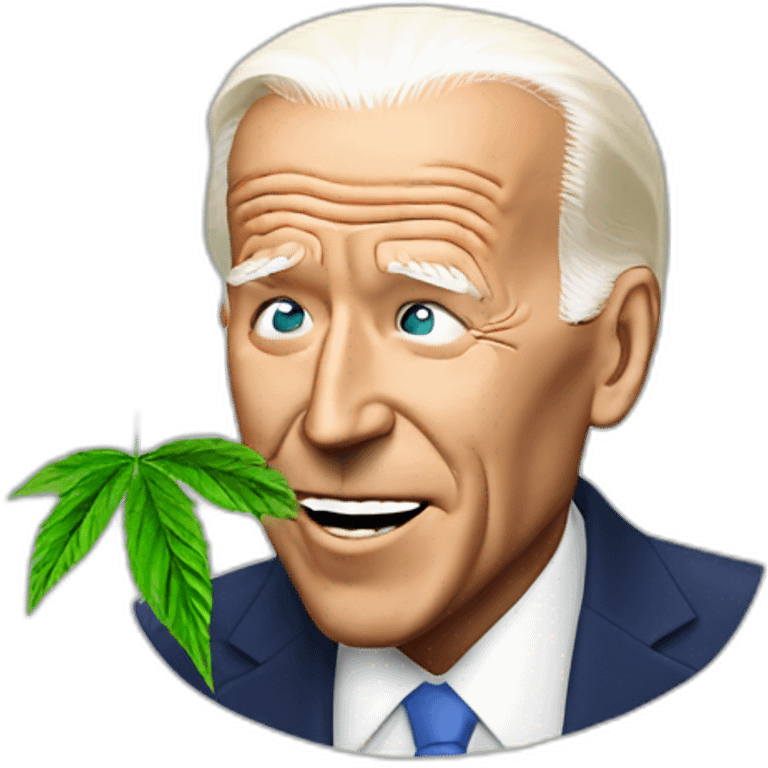 joe biden smoking weed emoji