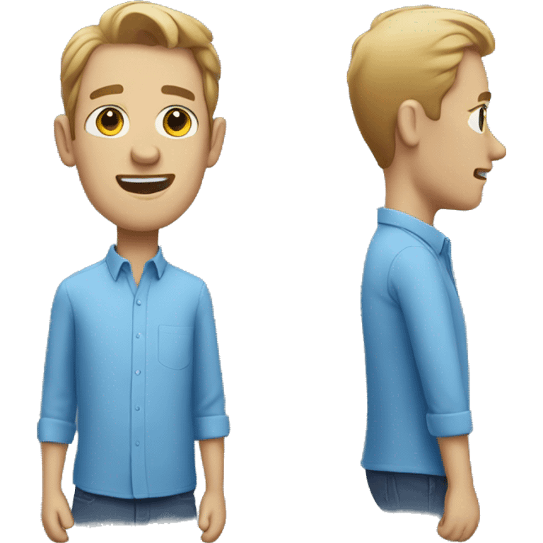 blue shirt guy emoji