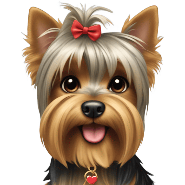 coquette yorkshire terrier  emoji