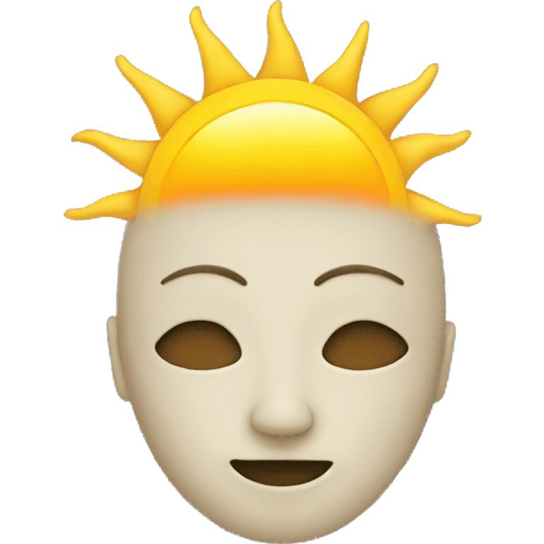 sun without face emoji