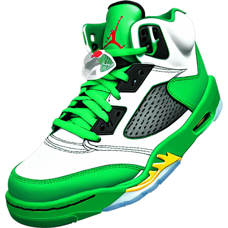 jordan 5 verde emoji