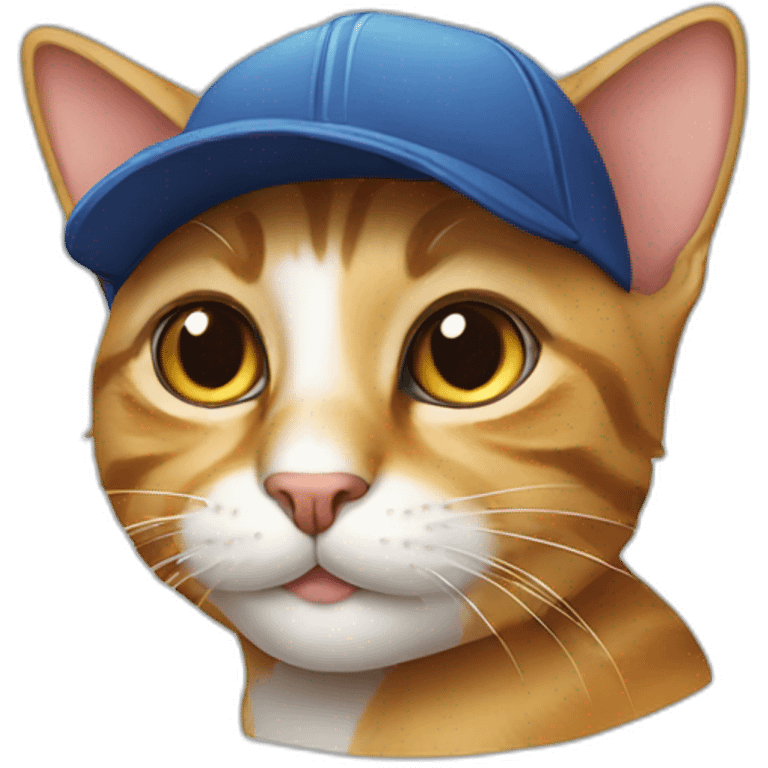 Cat with cap emoji