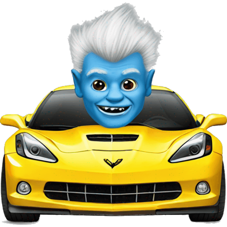 Troll on a corvette  emoji