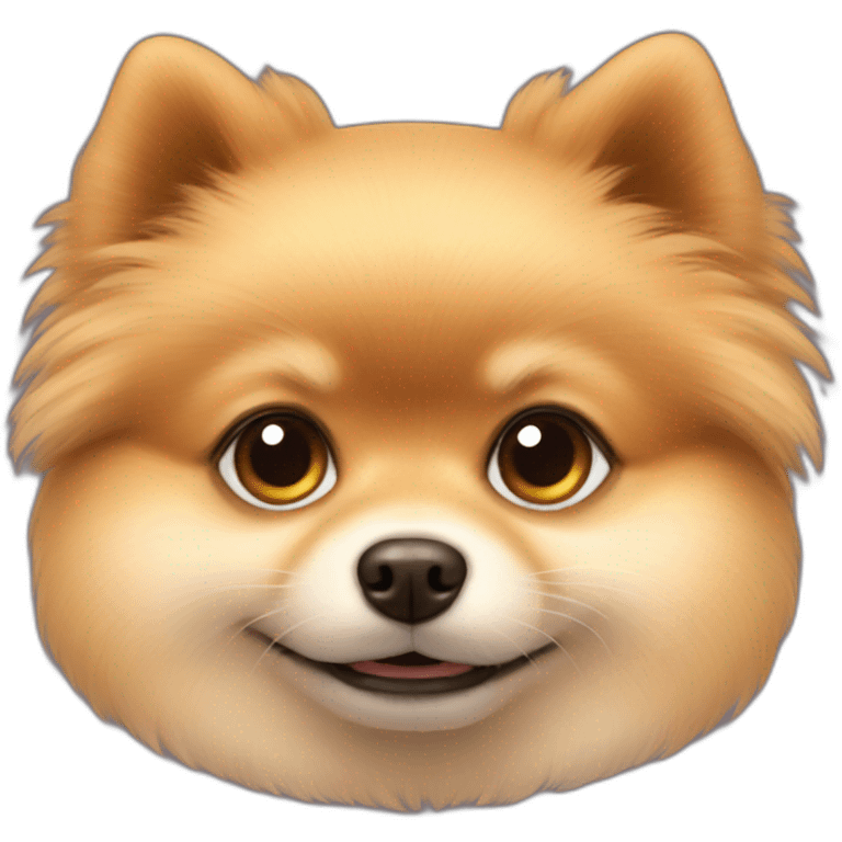 pomeranian child　face emoji