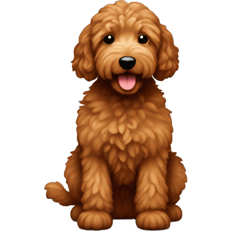 brown red golden doodle  emoji