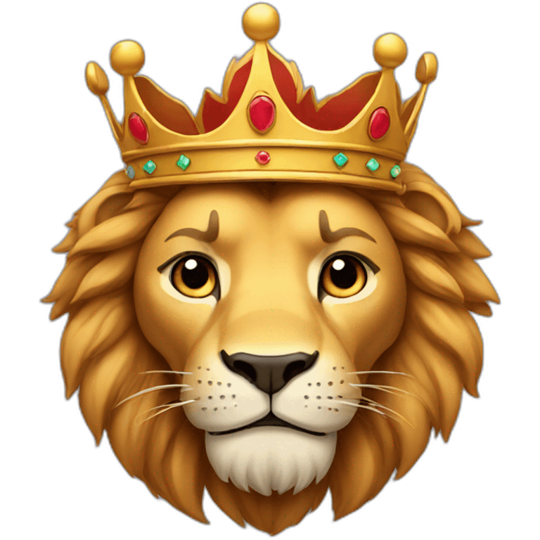 Lion with crown emoji