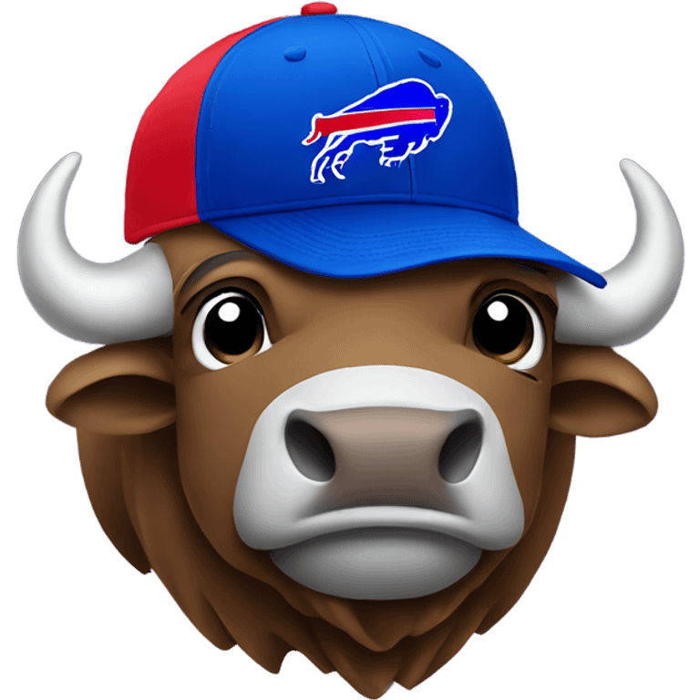  Buffalo wearing bills hat emoji