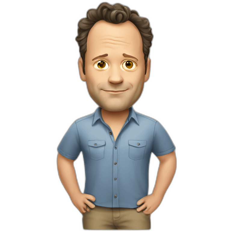 vince-vaughn cartoon wearing shirt emoji