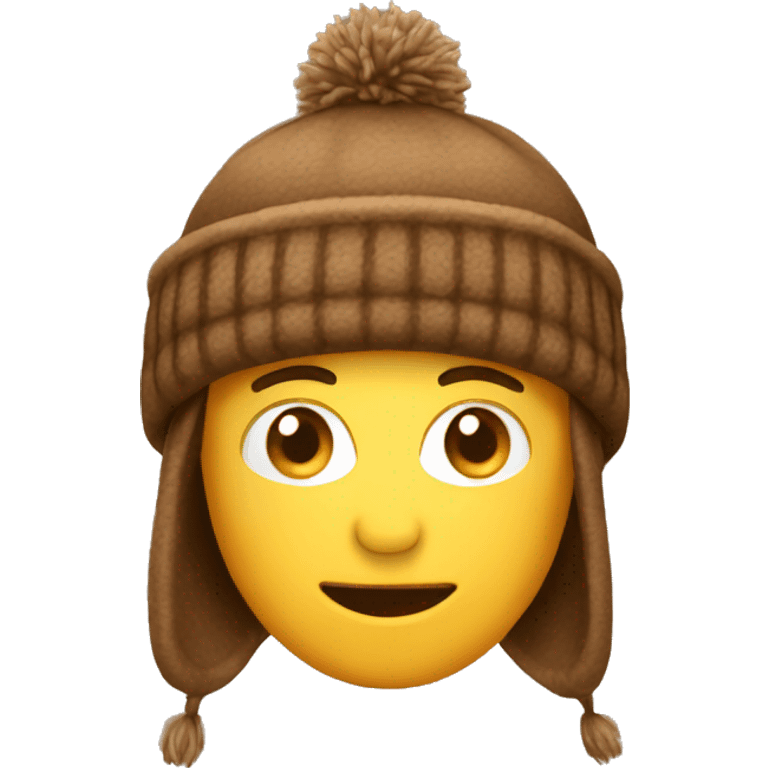 brown winter hat emoji