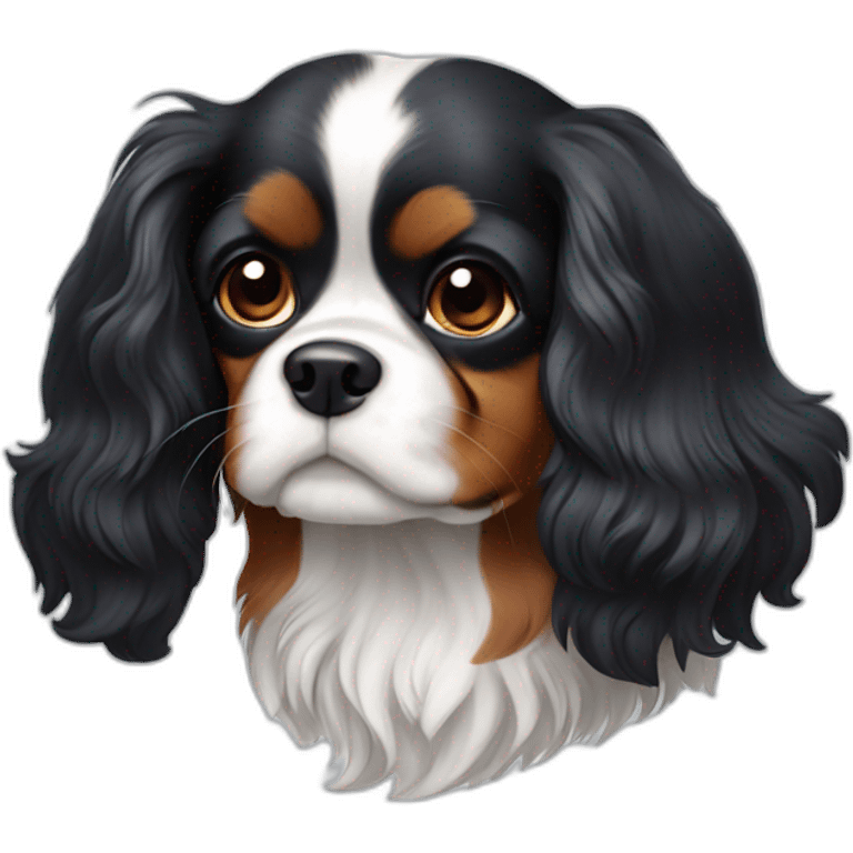 Cavalier Charles King tricolor emoji