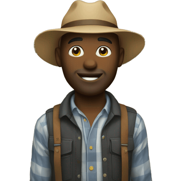 At the farm emoji