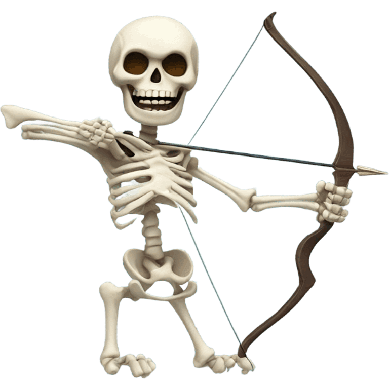 skeleton with a bow emoji