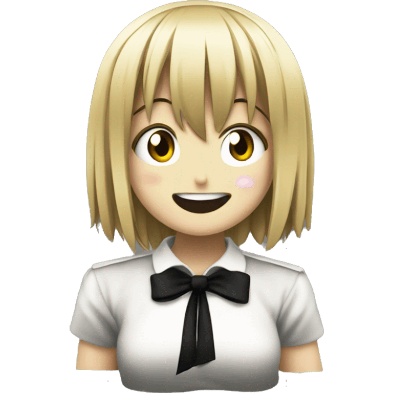 Misa Amane from death note giggling emoji