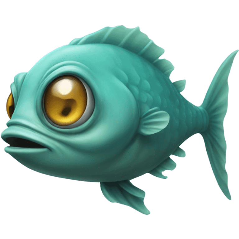 An alien that looks like a fish emoji