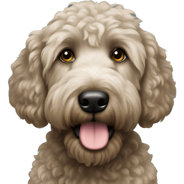 Black Goldendoodle emoji