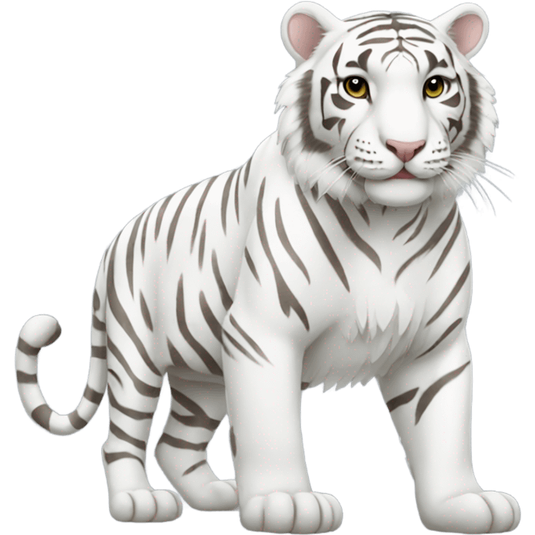 White Tiger Full Body emoji