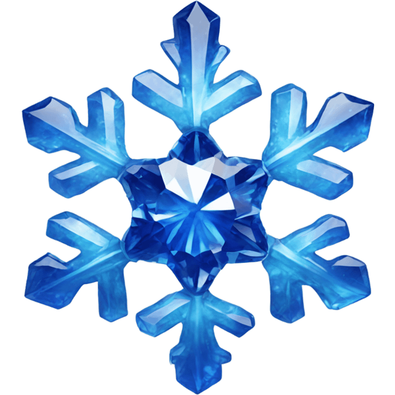 sapphire gemlike snowflake emoji