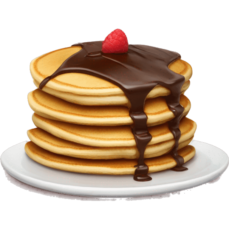 Pancakes with chocolate cream  emoji