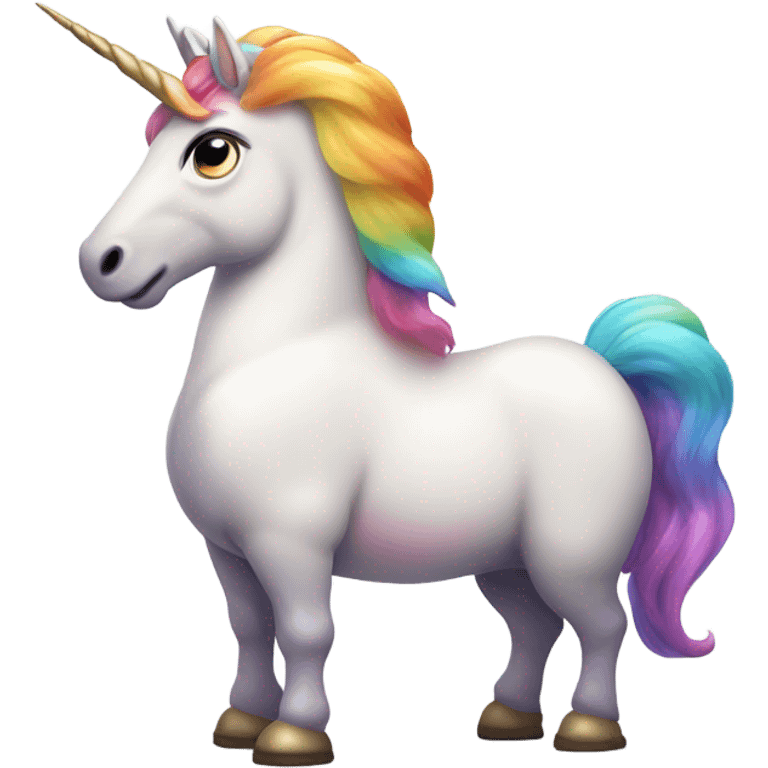 Fat unicorn emoji