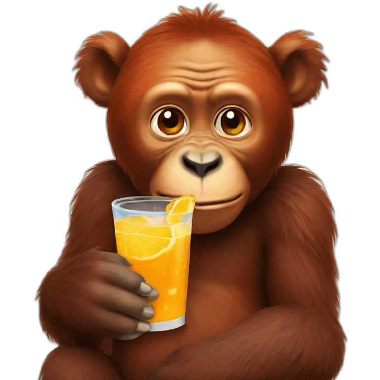 Orang-outan-drink-bear emoji