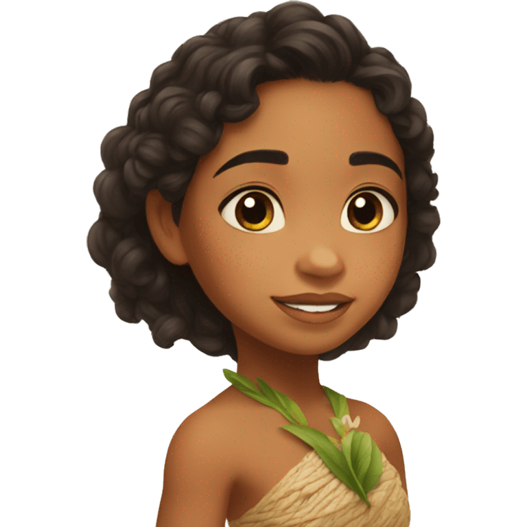 Moana when she was child  emoji