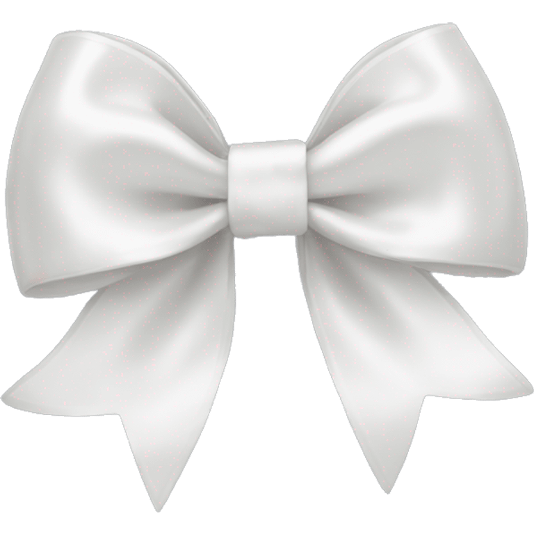 white satin bow emoji