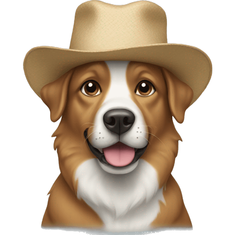 dog in hat emoji