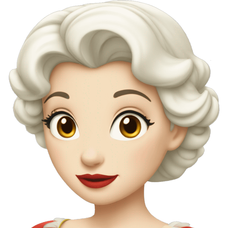 Blanche neige moderne emoji