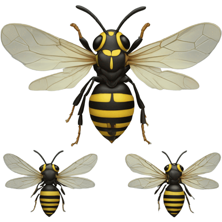 Realistic wasp emoji