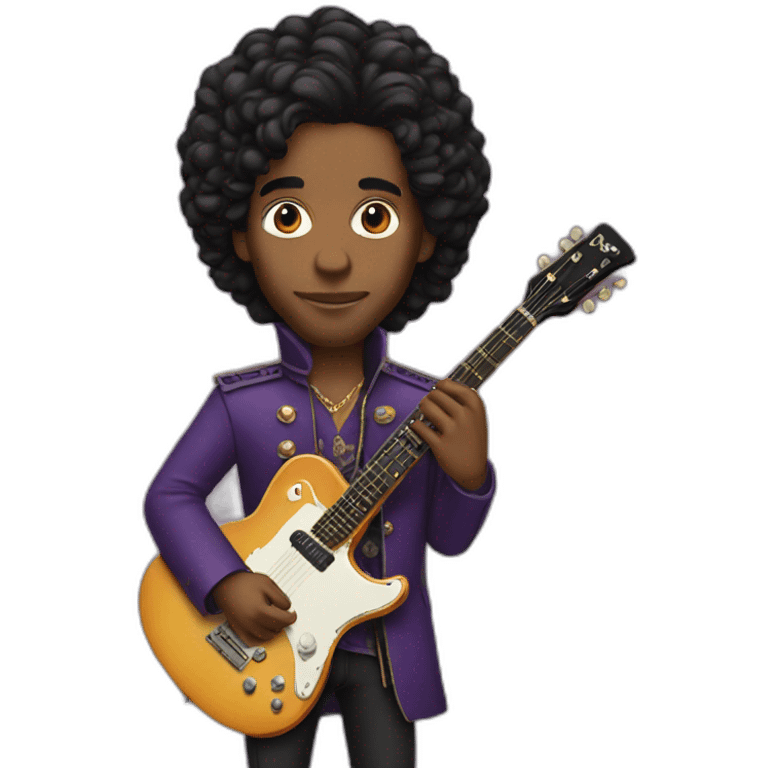 Prince Artist with guitar emoji