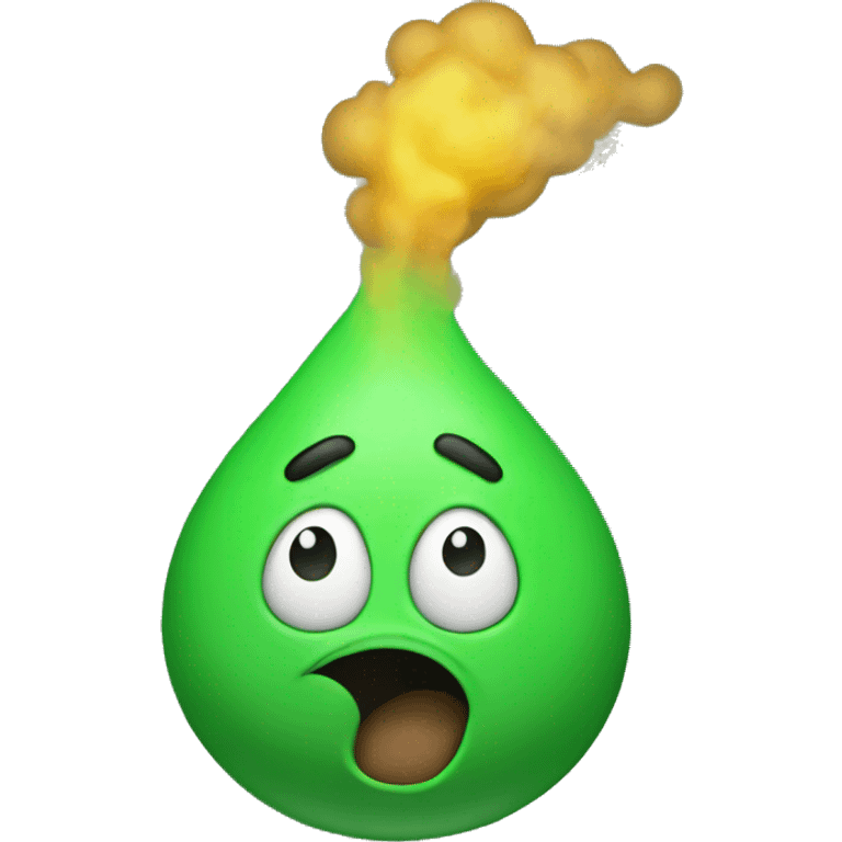 fart gas green emoji