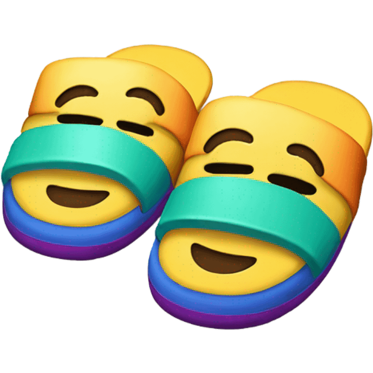 Smiley face with slippers  emoji