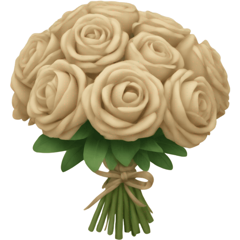 Beige bouquet  emoji