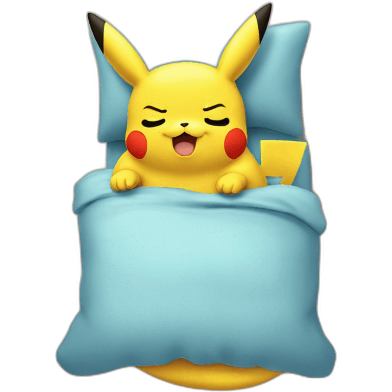 pikachu qui dort emoji