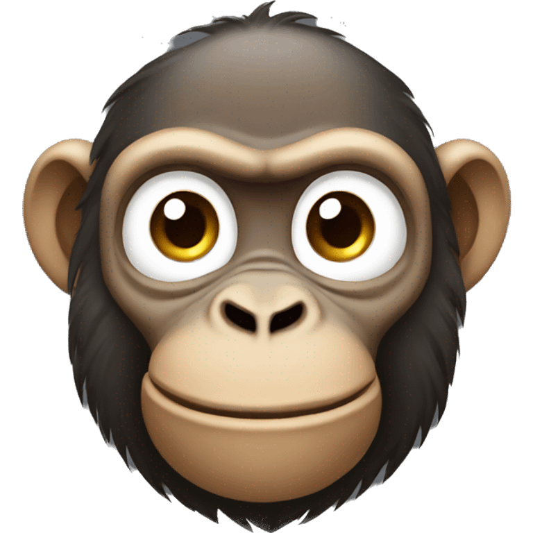 Ape with hands on his cheeks emoji