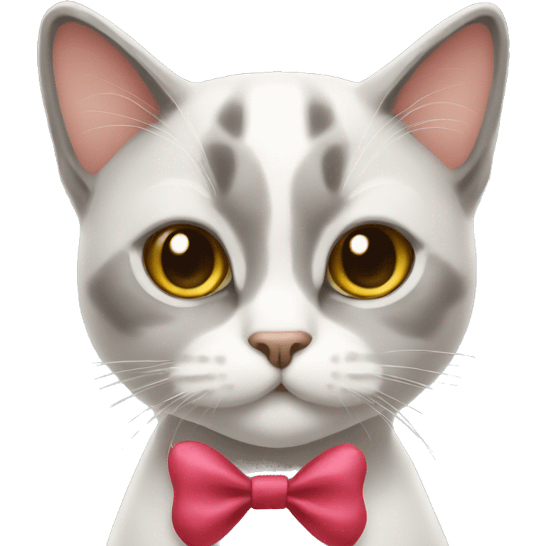 Cat with bow emoji