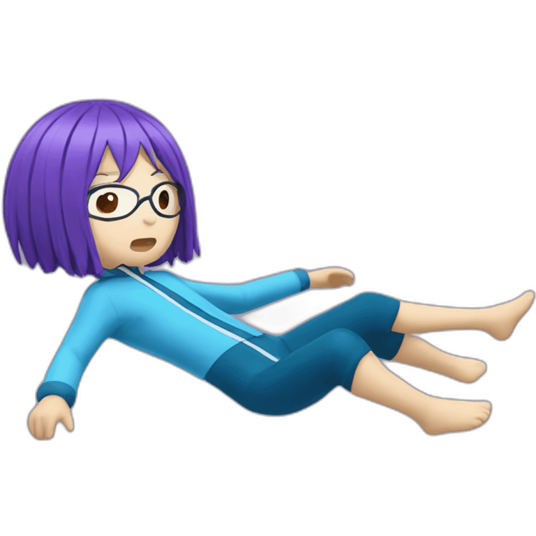 Kokichi Oma swimming emoji