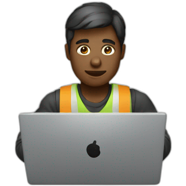 developer emoji working on laptop black emoji emoji