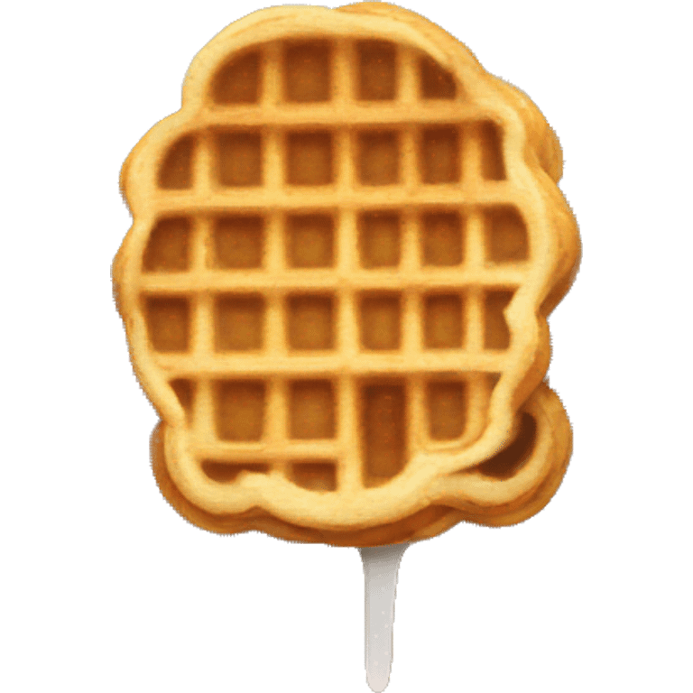 Cute waffle emoji