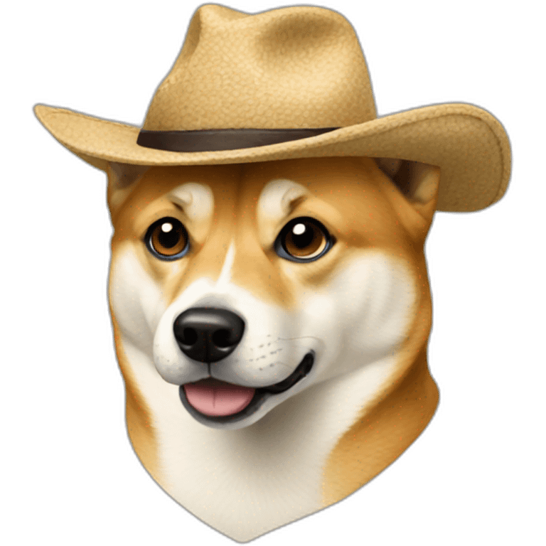 doge with hat emoji