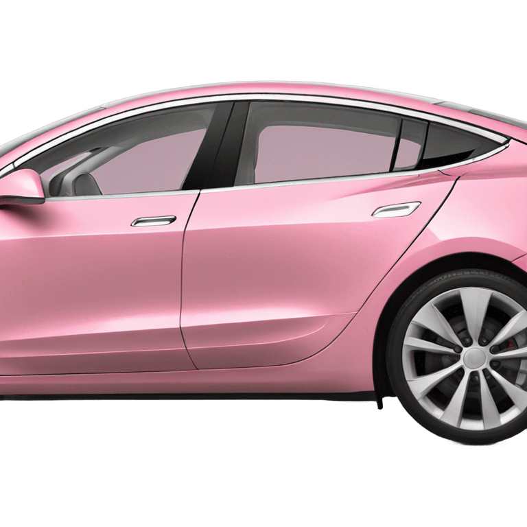 intensive color pink tesla model 3 emoji