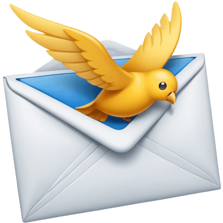 Flying mail emoji