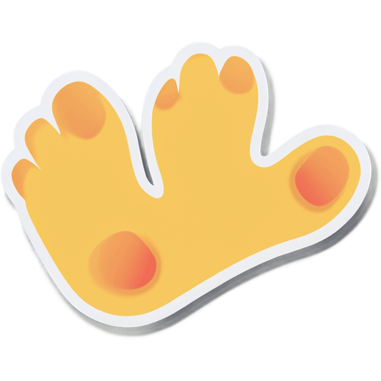 A dogs toes emoji