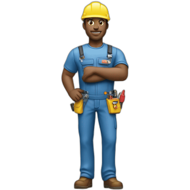 hvac technician as an action figure logo hd emoji