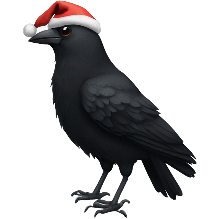 Santa crow emoji