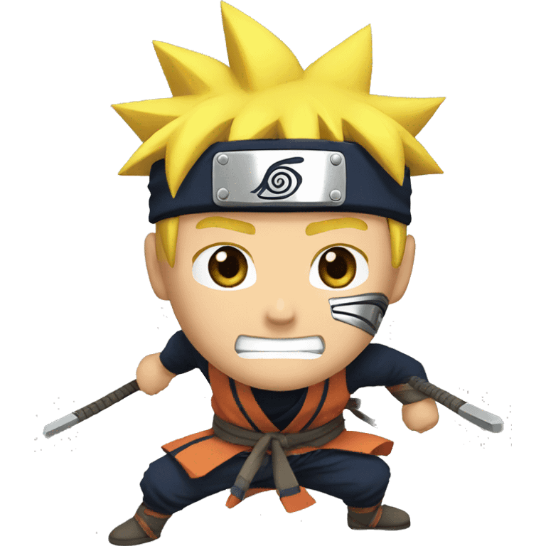 Naruto fighting emoji